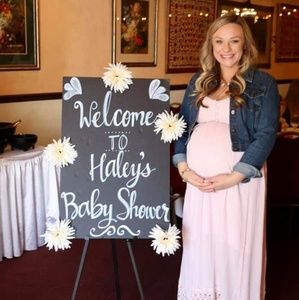 Motherhood Maternity Light Pink Crotchet Dress